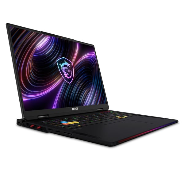 MSI Raider 18 Max HX A2WI-1075 Intel Core Ultra 9 290HX Plus Kannettava tietokone 45,7 cm (18") WQUXGA 32 GB DDR5-SDRAM 2 TB SSD NVIDIA GeForce RTX 5080 Wi-Fi 7 (802.11be) Windows 11 Home Musta Saksa