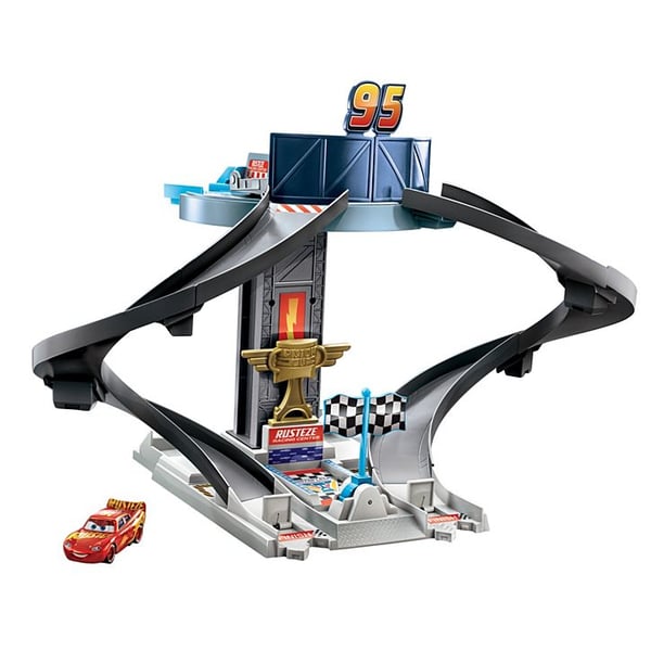 Mattel Disney and Pixar’s Cars Rust-Eze Racing Tower Race Car Track