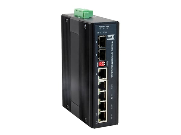 LevelOne IES-0600 verkkokytkin Gigabit Ethernet (10/100/1000) Musta
