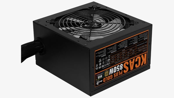 Aerocool KCAS PLUS GOLD 850W strömförsörjningsenheter 20+4 pin ATX Svart