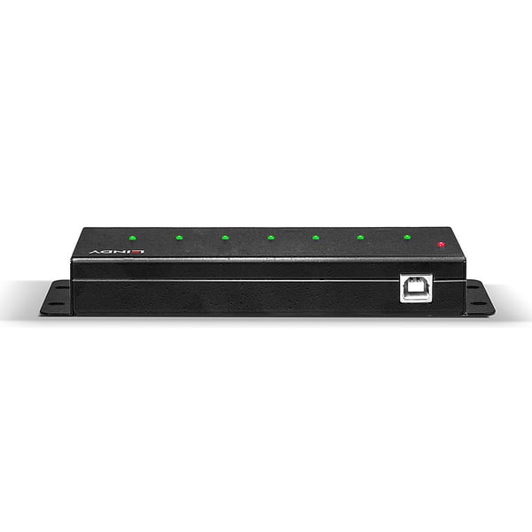 Lindy 42794 gränssnittshubbar USB 2.0 Type-B 480 Mbit/s Svart