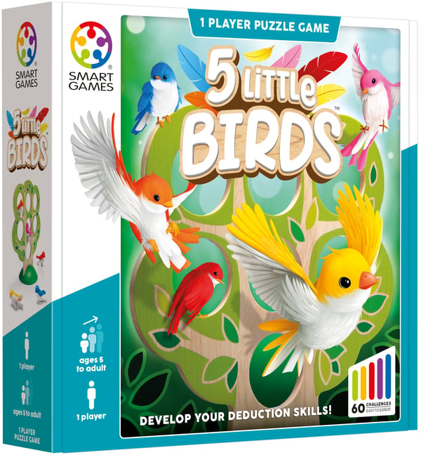 SmartGames 5 Little Birds Brætspil Oplysende