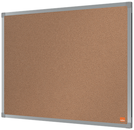 Nobo 1915460 anslagstavla med ficka inomhus Brun Aluminium