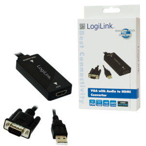LogiLink CV0060 videokaapeli-adapteri Musta