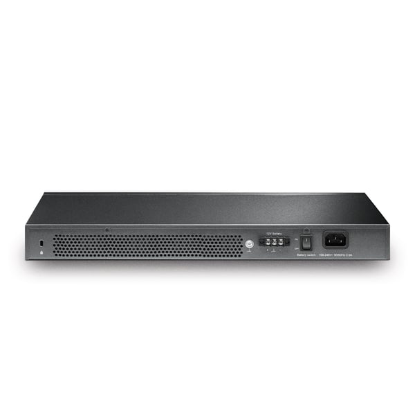 TP-Link JetStream TL-SG3428X-UPS nätverksswitchar hanterad L2+/L3 Gigabit Ethernet (10/100/1000) 1U Svart