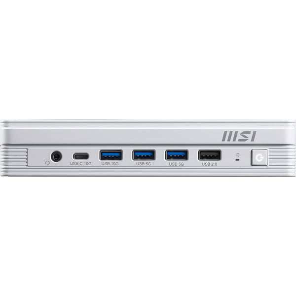 MSI PRO DP10 A14MG-007BEU persondatorer/arbetsstationer Intel® Pentium® Gold G7400 1,1L storlek PC Mini-PC, barebone Vit