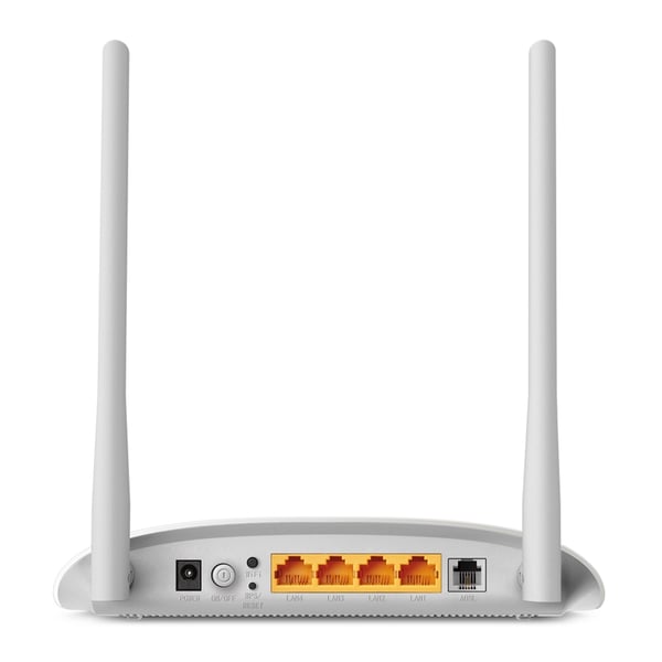 TP-Link TD-W8961N trådlös router Snabb Ethernet Singel-band (2,4 GHz) Grå, Vit