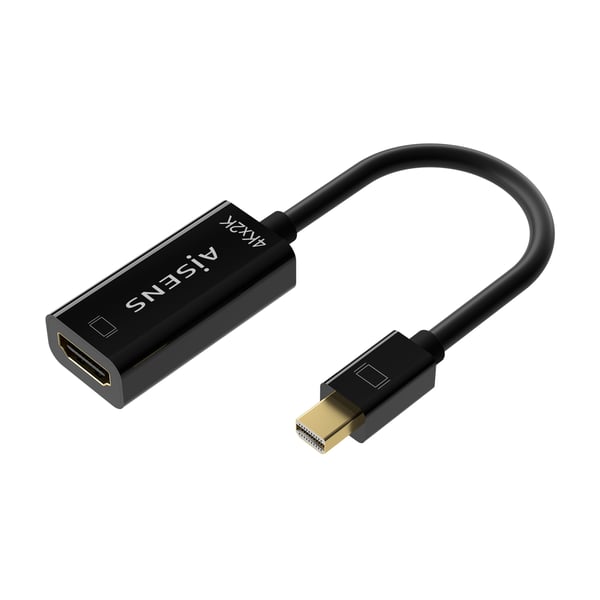 AISENS A125-0643 videokabel adapter 0,15 m Mini DisplayPort HDMI Type A (Standard) Sort