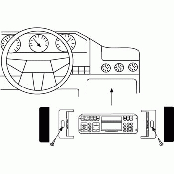 Hama Car Radio Support for Audi A3 (from 11/1994) Svart