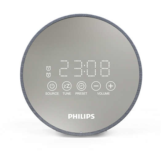 Philips TADR402/12 väckarklockor Digital väckarklocka Grå