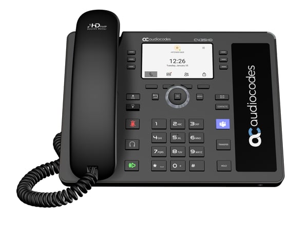 AudioCodes C435HD IP-telefon Sort LCD