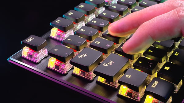 ROCCAT Vulcan TKL tastatur Hjem USB AZERTY Fransk Sort