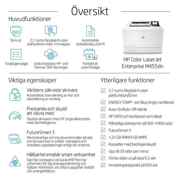 HP Color LaserJet Enterprise M455dn