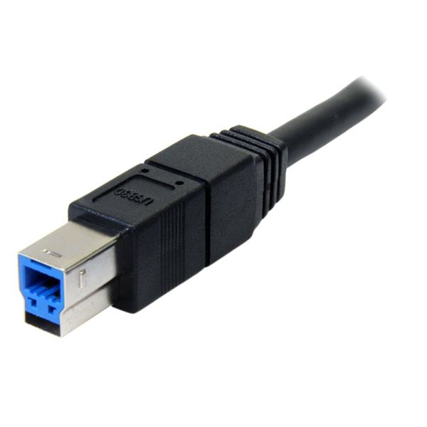 StarTech.com 3m, USB 3.0-A - USB 3.0-B USB-kaapeli USB 3.2 Gen 1 (3.1 Gen 1) USB A USB B 5 Gbit/s Musta