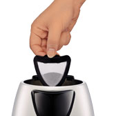 Tefal Dialog KI150D elkedel 1,7 L 2400 W Sort, Rustfrit stål