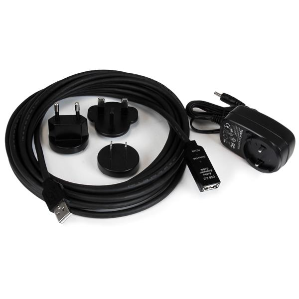 StarTech.com 5 m aktiv USB 2.0-förlängningskabel – M/F
