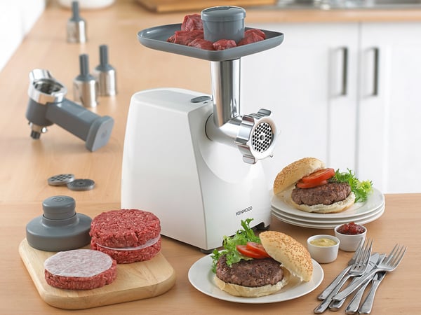 Kenwood MG360 lihamylly 1400 W Harmaa, Valkoinen