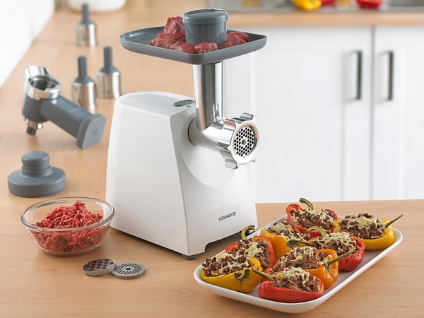 Kenwood MG360 lihamylly 1400 W Harmaa, Valkoinen