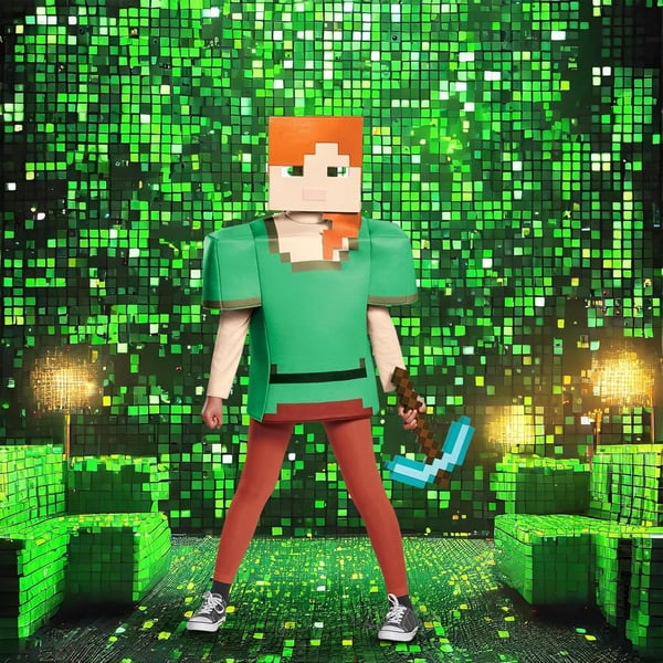Disguise Minecraft Diamond Pickaxe Barn Ethvert køn