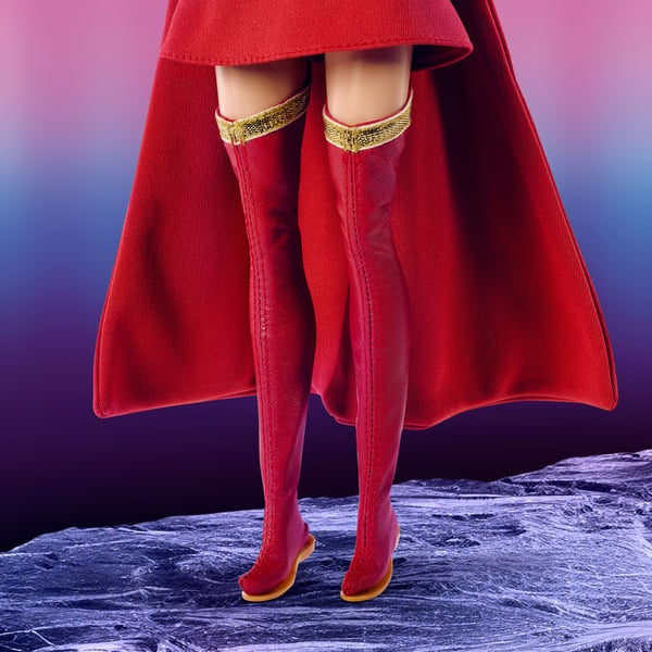 Barbie Signature DC Supergirl-modedocka, superhjältedräkt med cape