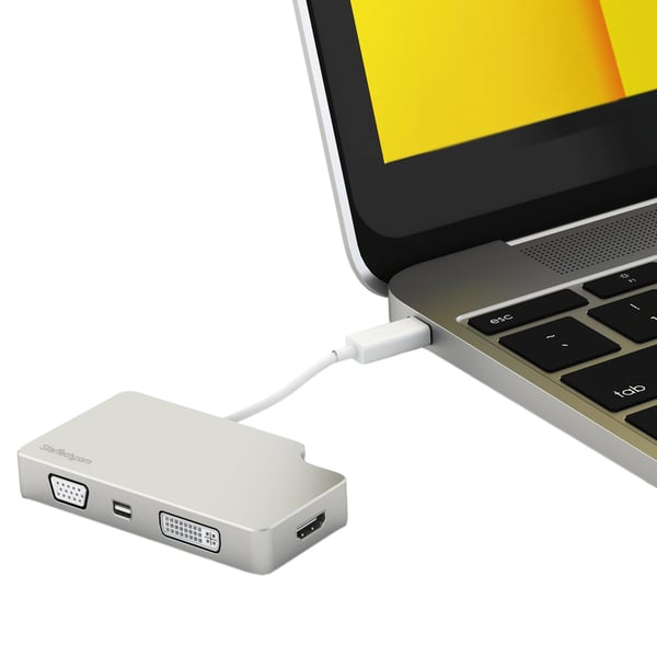 StarTech.com CDPVGDVHDMDP USB grafisk adapter 3840 x 2160 pixel Sølv