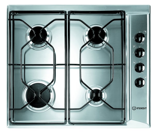 Indesit PAA 642 IX/I WE1 Rustfrit stål Indbygget 58 cm Gaskomfur 4 zone(s)
