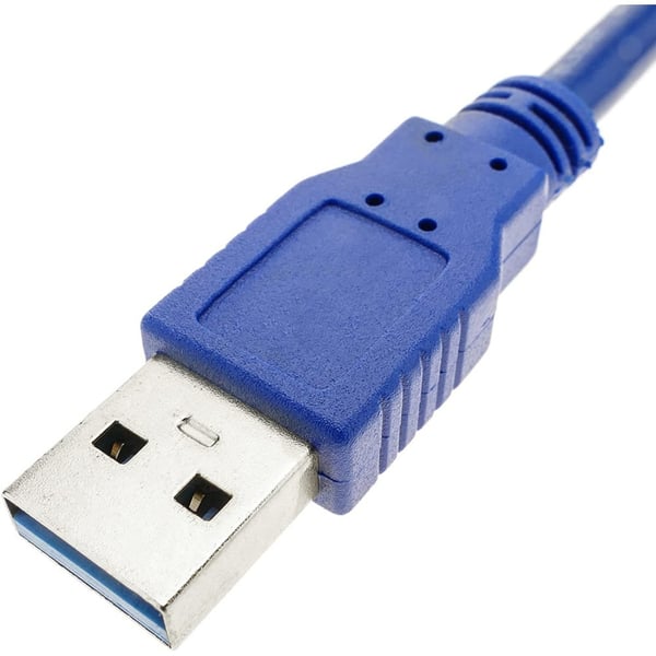 Techly 0.5m USB 3.0 AB M/M USB-kabel USB 3.2 Gen 1 (3.1 Gen 1) 0,5 m USB A USB B 5 Gbit/sek. Blå