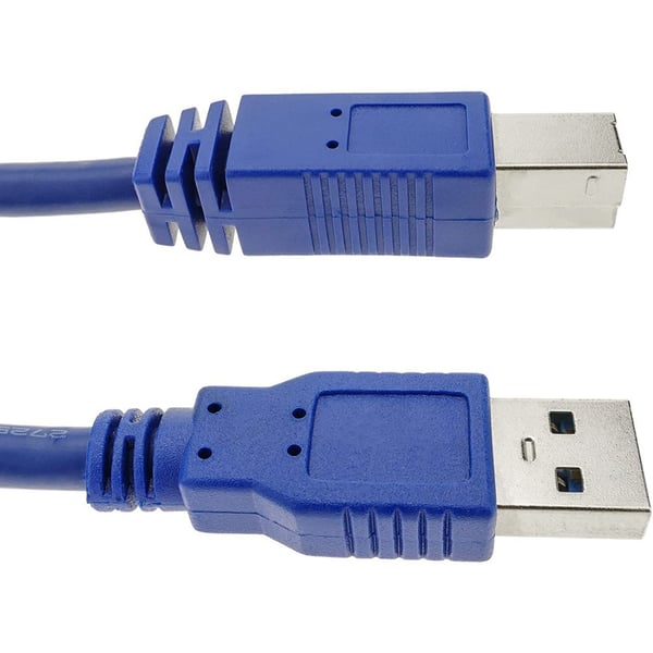 Techly 0.5m USB 3.0 AB M/M USB-kabel USB 3.2 Gen 1 (3.1 Gen 1) 0,5 m USB A USB B 5 Gbit/sek. Blå