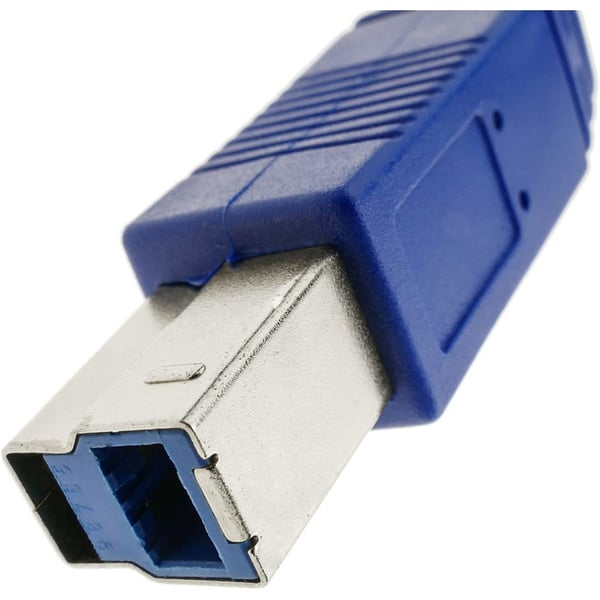 Techly 0.5m USB 3.0 AB M/M USB-kabel USB 3.2 Gen 1 (3.1 Gen 1) 0,5 m USB A USB B 5 Gbit/sek. Blå