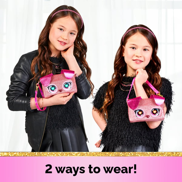 Purse Pets BAG INA PursePets Wristlet Puppy GML Fuchsia, Rosa Flicka Clutchväska