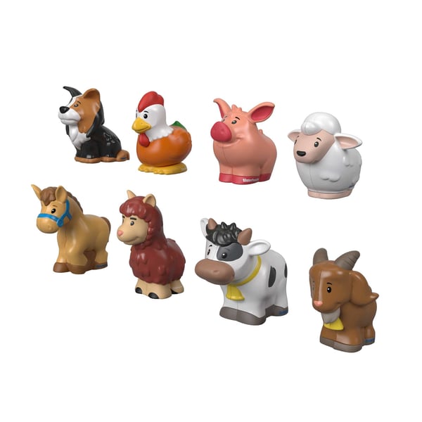 Fisher-Price Little People Farm Animal Friends-figursæt med 8 dele til småbørn