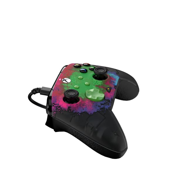 PDP REMATCH GLOW Advanced Svart, Grön, Röd USB Spelplatta Analog / Digital PC, Xbox One, Xbox Series S, Xbox Series X