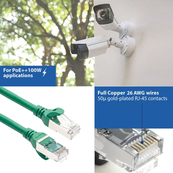 ACT FC2702 nätverkskablar Grön 2 m Cat6a S/FTP (S-STP) Rund