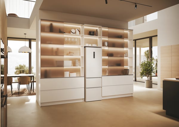 Haier 3D 60 Serie 5 HTW5618ENPW Fritstående 360 L Hvid