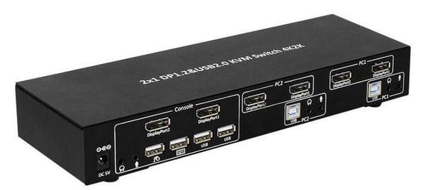 Microconnect MC-DP-KVM201K KVM-switchar Svart