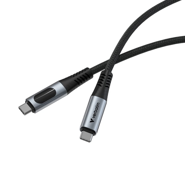 Verbatim 31849 USB-kablar USB4 Gen 2x2 1,2 m USB C 40 Gbit/s 240 W Svart