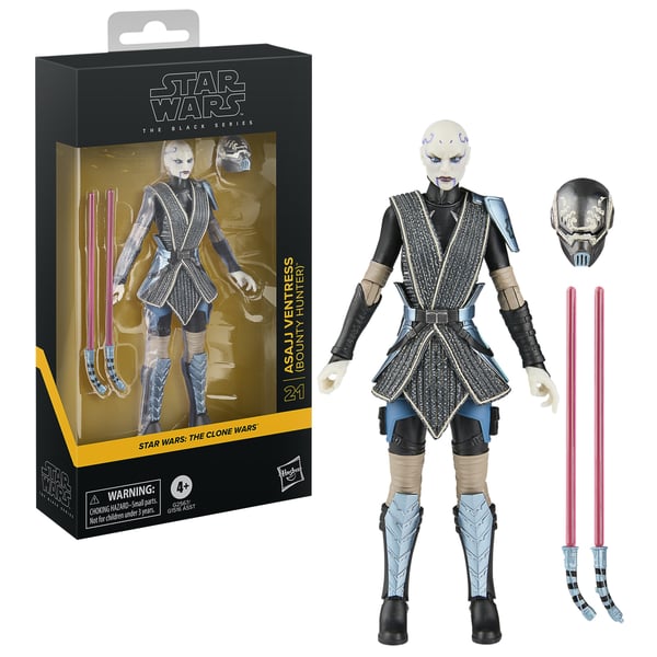 Star Wars Black Series-actionfigur Asajj Ventress (prisjägare)