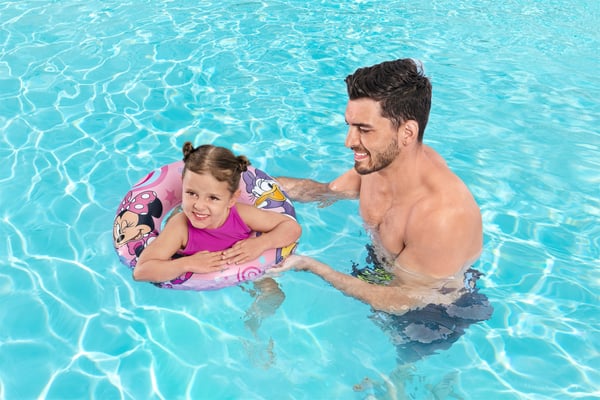 Bestway 91040 / 23 pool- och badmadrass Rosa, Lila Bild Badring