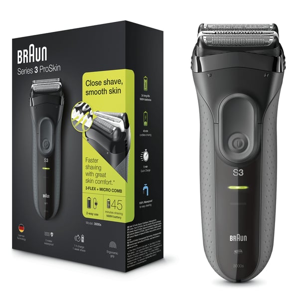 Braun Series 3 ProSkin 3000s Folierakapparat Svart