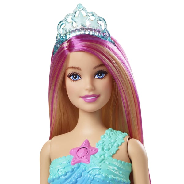 Barbie Dreamtopia Twinkle Lights Mermaid -nukke, jossa valotehoste, 3–7-vuotiaille