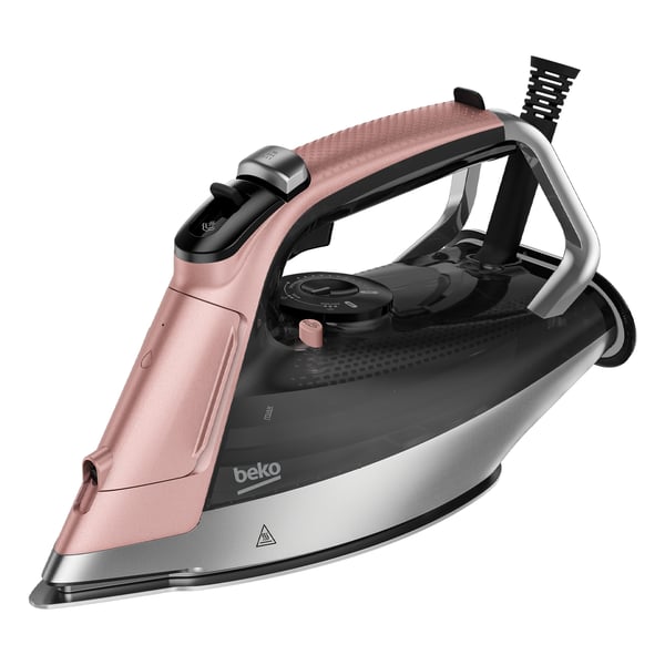 Beko SIM8130P strykjärn Ångstrykjärn SoftGlide 3000 W Rosa, Vit