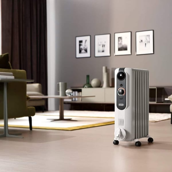 De’Longhi TRRSE0920 Indendørs Grå 2000 W Olie elektrisk områdevarmer