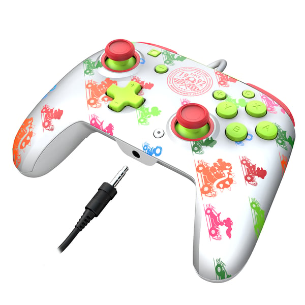 PDP Rematch: Mario Kart Racers Multifärg USB Spelplatta Analog / Digital Nintendo Switch, Nintendo Switch Lite, Nintendo Switch OLED