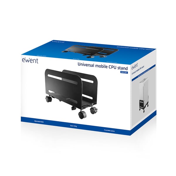 Ewent EW1291 CPU-hållare CPU-hållarvagn Svart