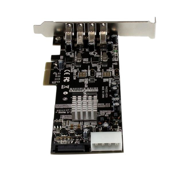 StarTech.com 4-Port USB 3.0 PCI Express-kortadapter - PCIe SuperSpeed USB 3.0-expansionskort med 2 D