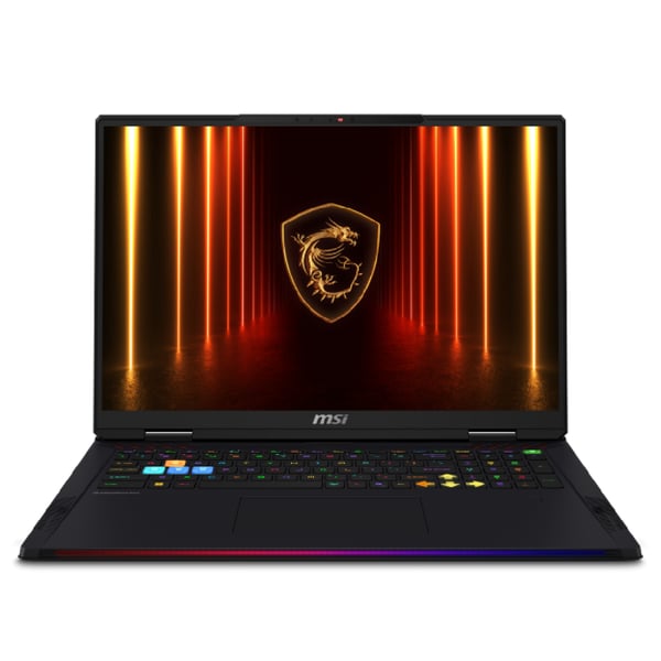 MSI Raider A2XWIG-252ES Intel Core Ultra 9 285HX Laptop 45,7 cm (18") UHD+ 32 GB DDR5-SDRAM 1 TB SSD NVIDIA GeForce RTX 5080 Wi-Fi 7 (802.11be) Windows 11 Home Sort