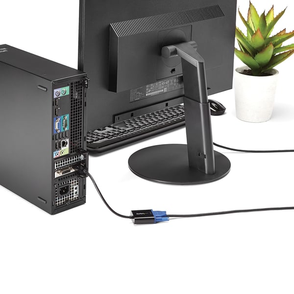 StarTech.com DP2VGA3 videokabel adapter 0,1 m DisplayPort VGA (D-Sub) Sort