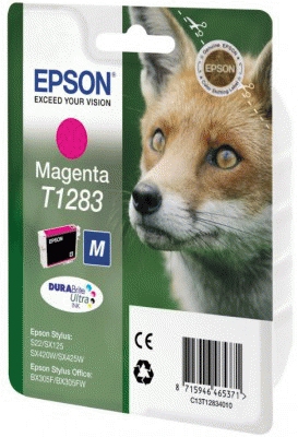 Epson Fox Mustepatruuna Magenta T1283 DURABrite Ultra Ink