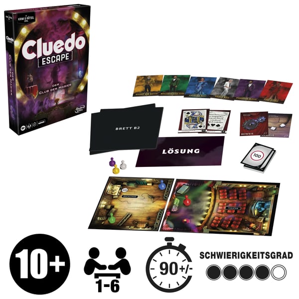 Cluedo Escape: The Illusionist's Club Brætspil