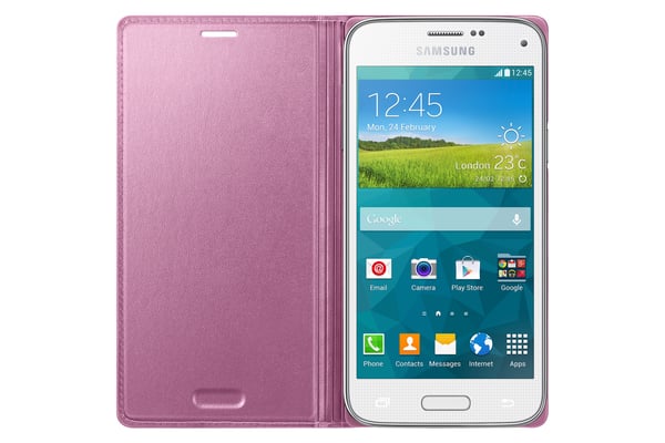 Samsung EF-FG800B mobiltelefon etui Flipetui Metallic, Hvid